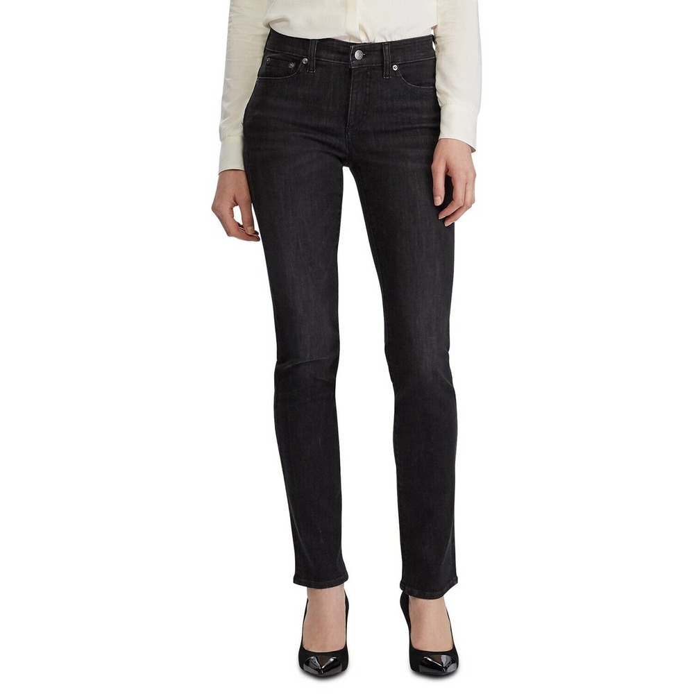 Polo Ralph Lauren Classic Black 5 Pocket Denim Jeans - Size 6P - NWT